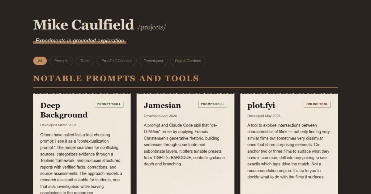 Mike Caulfield — Projects