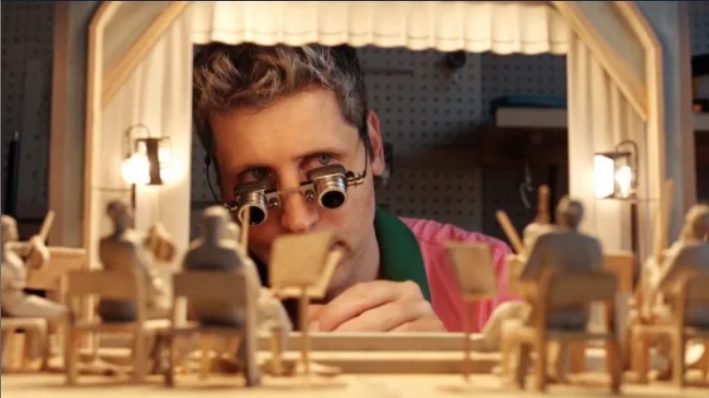 Sam Altman surveying his miniature empire, created using Sora's public Cameo feature. How appropriate.
