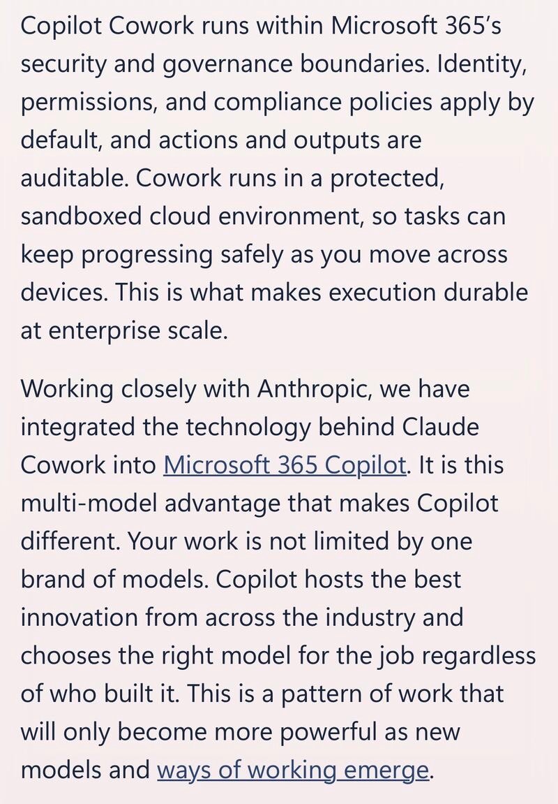 Microsoft Launches Cowork Alternative: Uncertainties and Questions | Ethan Mollick posted on the topic | LinkedIn