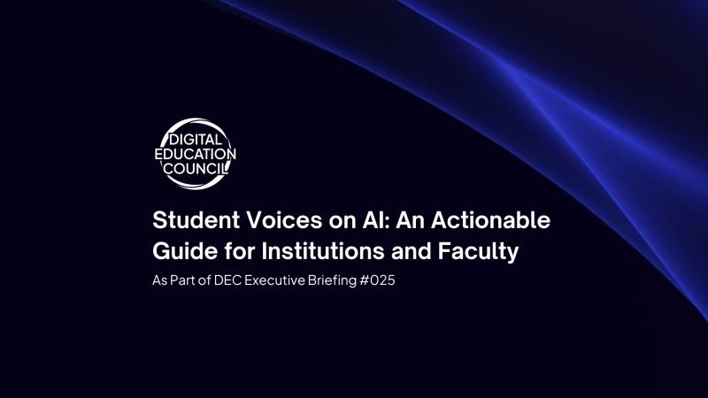 Student Voices on AI: An Actionable Guide for Institutions and Faculty