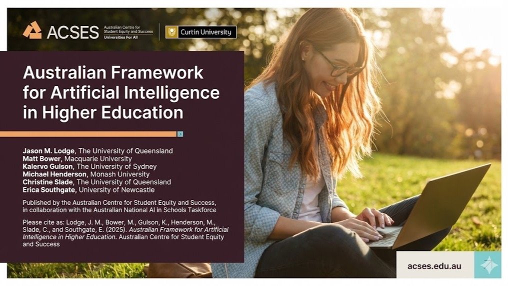 The dust is settling, now the real work begins: Introducing the Australian Framework for AI in Higher Education