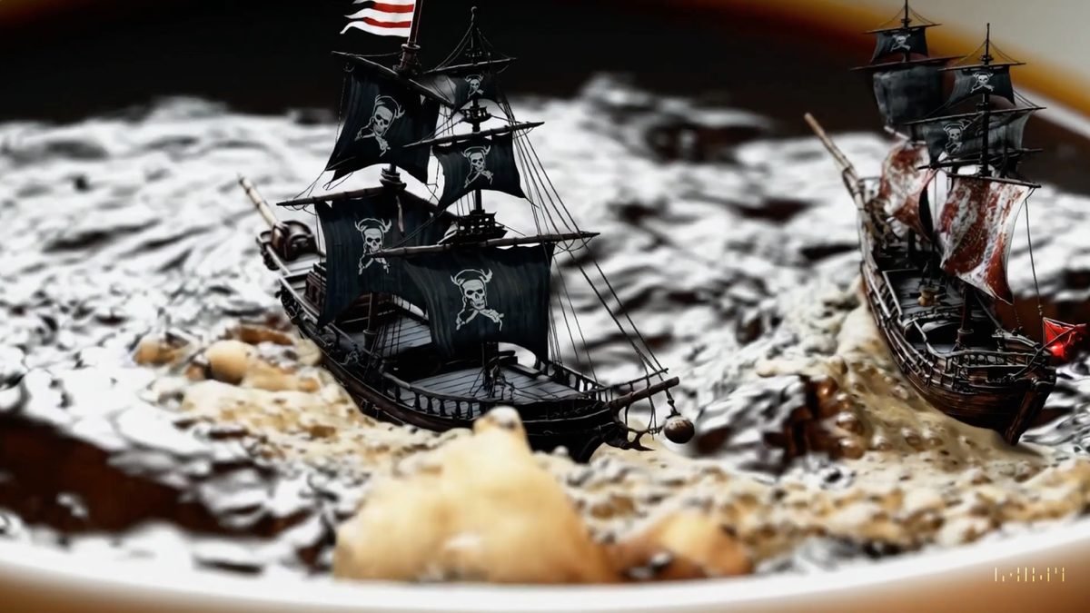 A storm in a teacup (OpenAI's Sora, 2023)