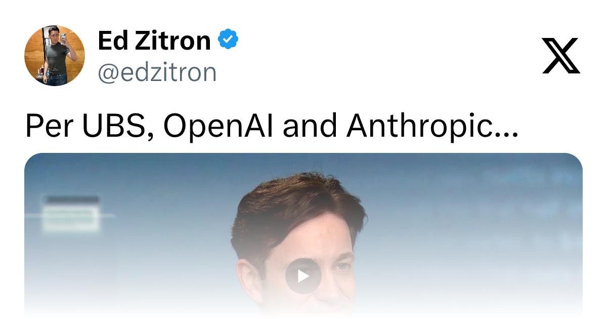 Ed Zitron (@edzitron) on X