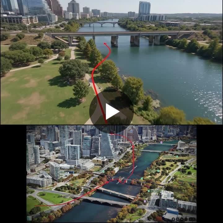 Scribbled a flight path over a google earth screenshot. Asked omni to look at the sketch and give me POV drone footage following that path. Pretty cool result! You can easily prompt omni again to… | Bilawal Sidhu | 52 comments